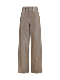 BRUNELLO CUCINELLI Brunello Cucinelli Women Lurex Wide-Leg Jeans