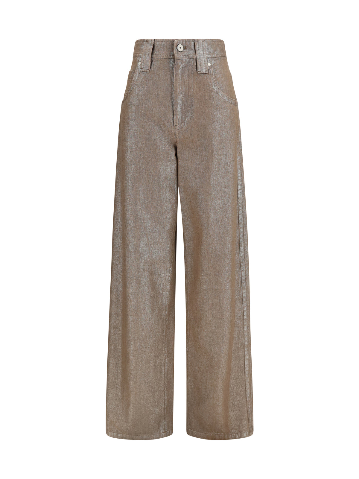 BRUNELLO CUCINELLI Brunello Cucinelli Women Lurex Wide-Leg Jeans