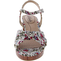 Lucky Womens Knot-Front Slingback Sandals