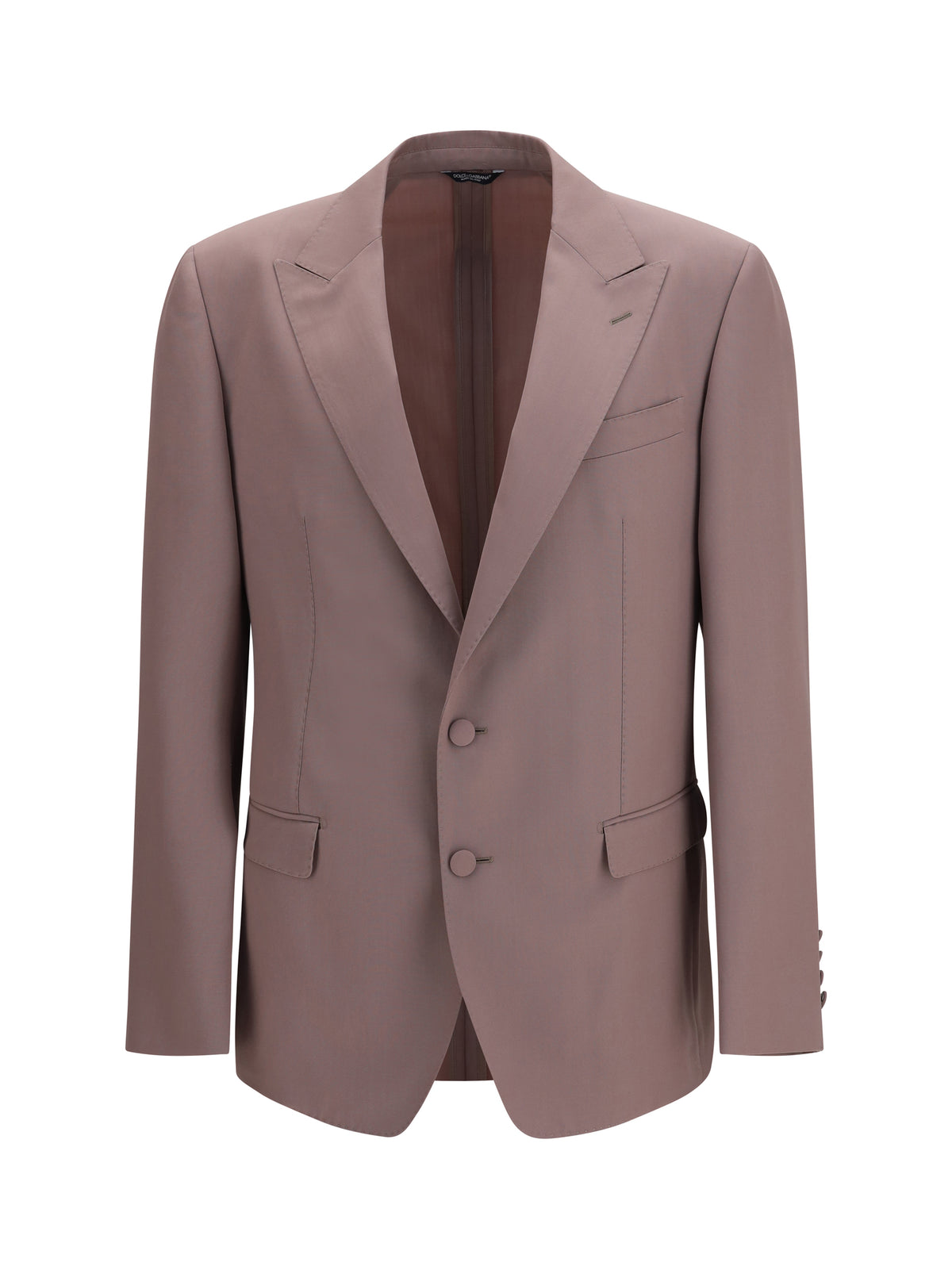 Dolce & Gabbana Men Single-Breasted Wool Poplin Jacket