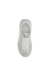 DOLCE & GABBANA Dolce & Gabbana Men Athletic Fabric And Leather Sneakers