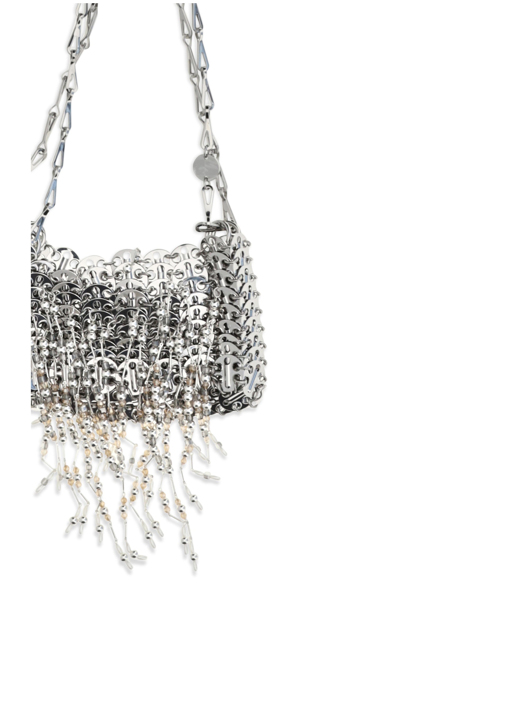 RABANNE Rabanne Women Nano 1969 Pearl Fringe Shoulder Bag