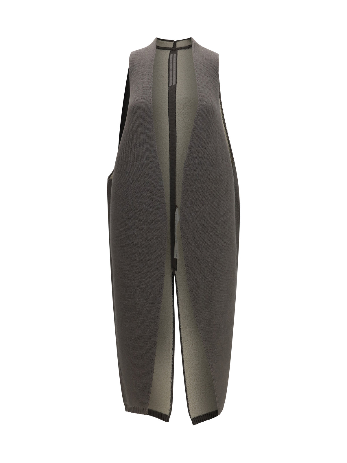 RICK OWENS Rick Owens Women Long Wool And Shearling Vest