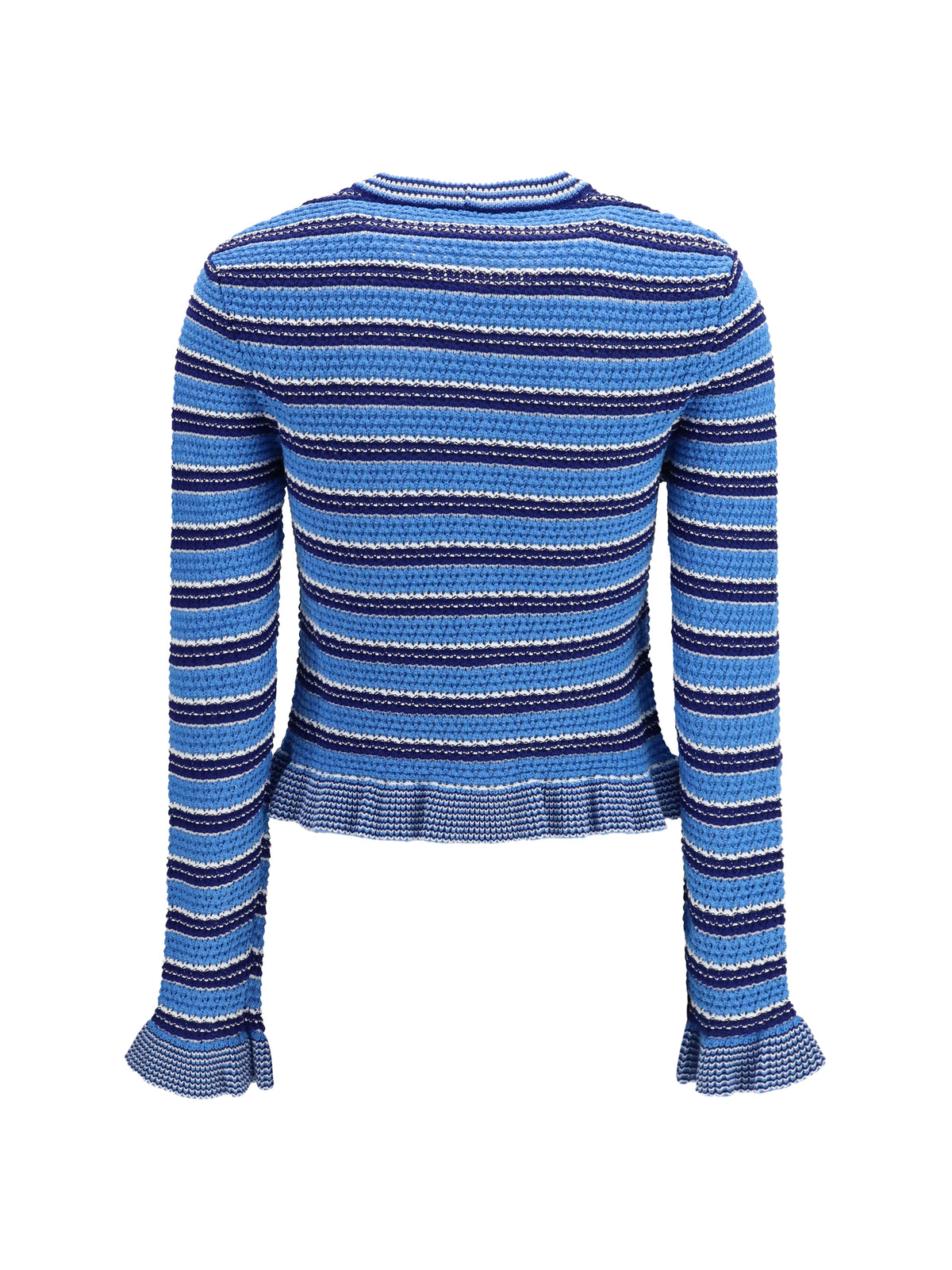 GANNI Ganni Women Striped Cotton Cardigan