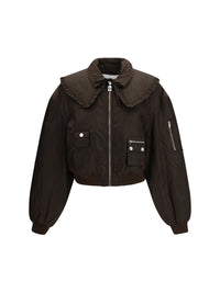 GANNI Ganni Women Duchesse Nylon Bomber Jacket
