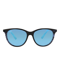 Maui Jim Womens Round/Oval Blue Blue Blue Fashion Designer Eyewear