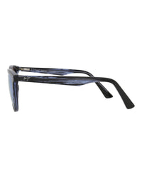 Maui Jim Womens Round/Oval Blue Blue Blue Fashion Designer Eyewear