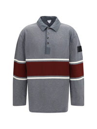 BOTTEGA VENETA Bottega Veneta Men Oversized Cotton Striped Polo Shirt
