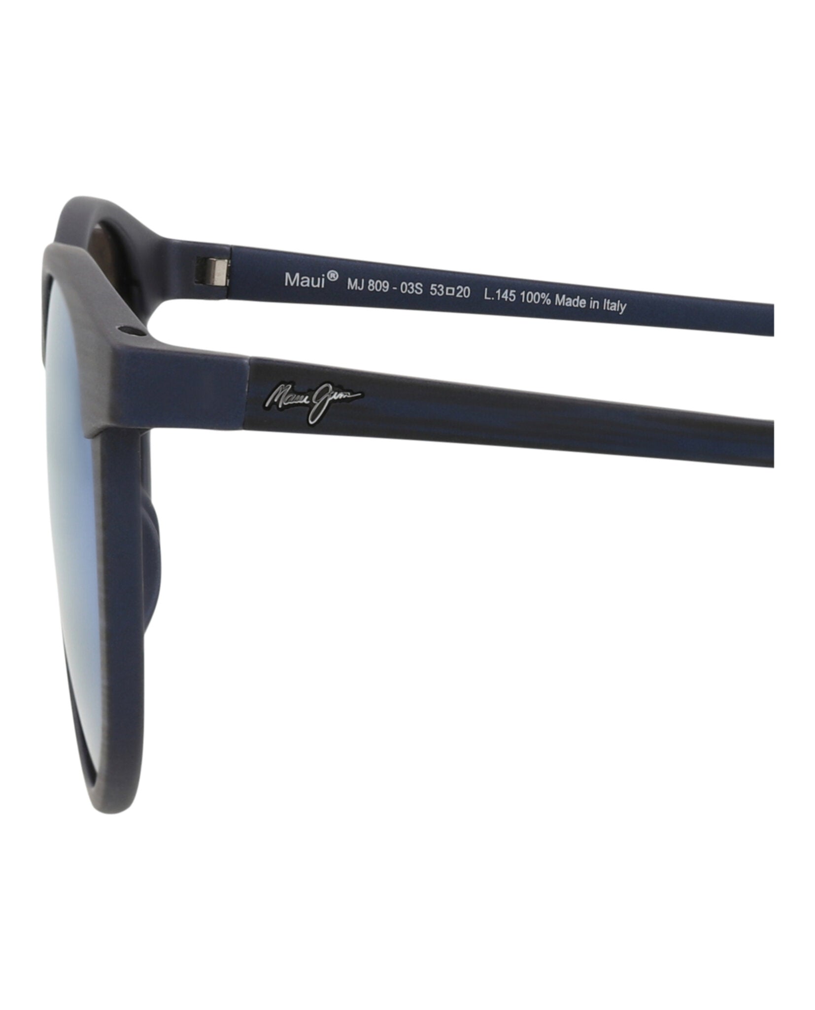 Maui Jim Maui Jim Unisex Round/Oval Blue Blue Blue Fashion Designer Eyewear