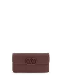 VALENTINO GARAVANI Valentino Garavani Women Vlogo Signature Grainy Calfskin Chain Wallet