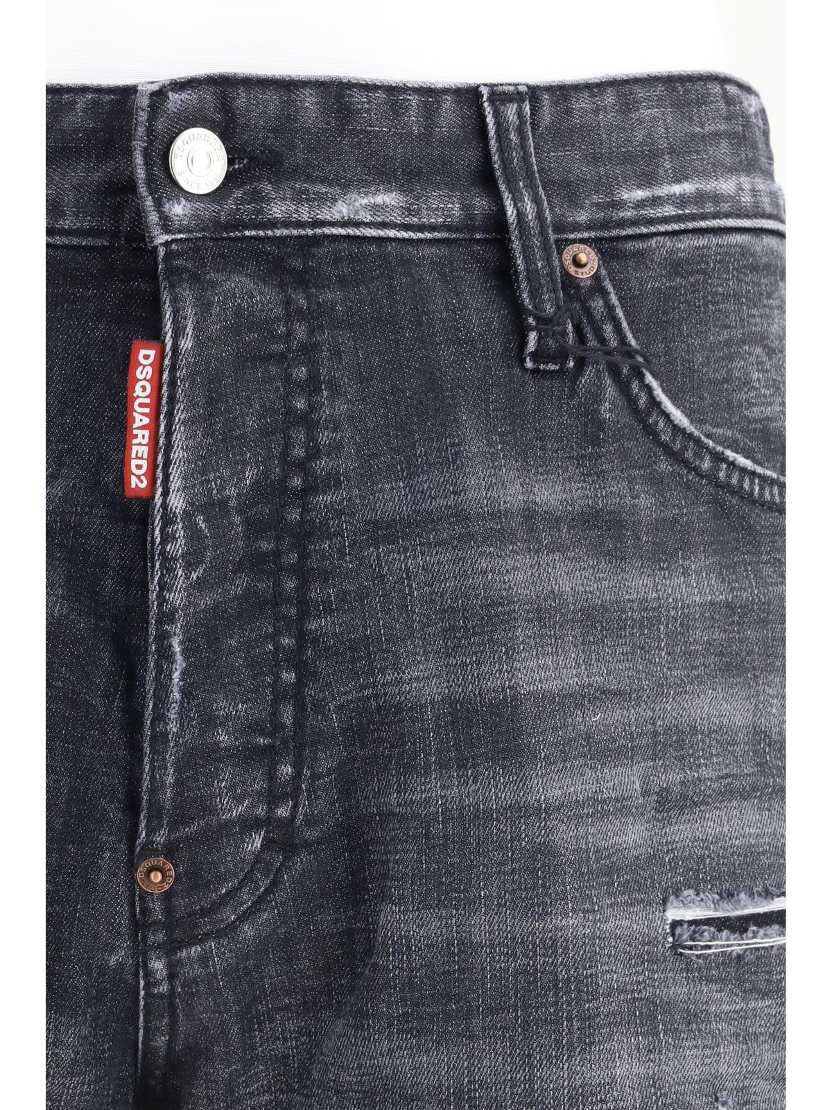 DSQUARED2 Dsquared2 Men Washed Marine Shorts