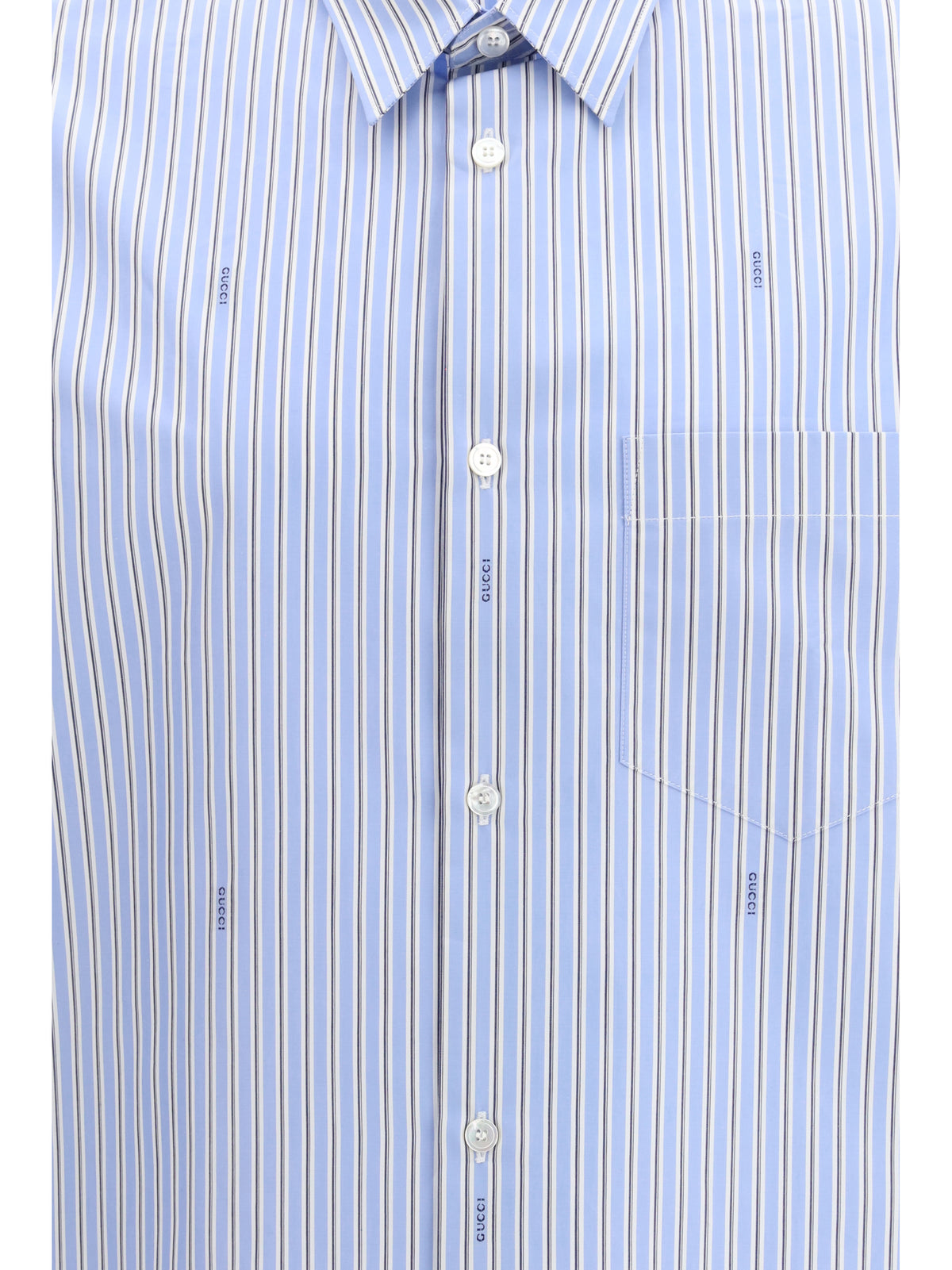 GUCCI Gucci Men Striped Cotton Poplin Shirt