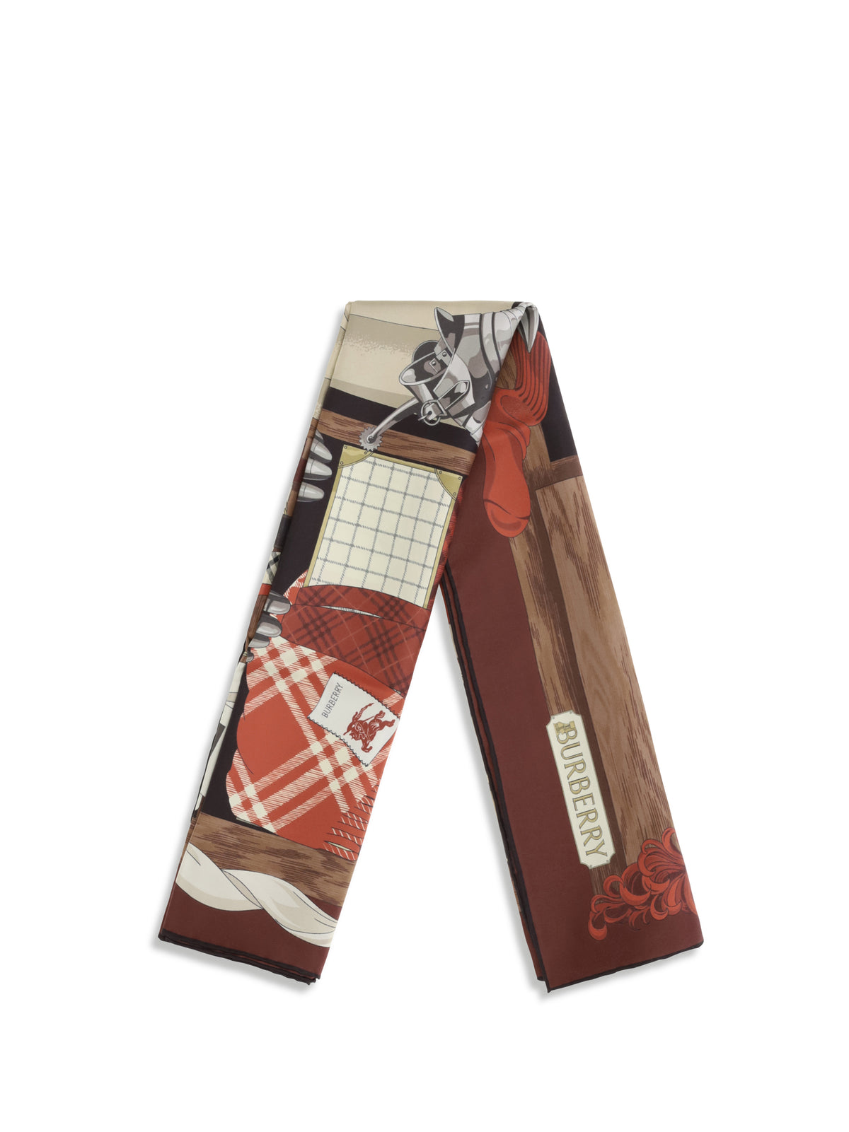 Burberry Men Silk Wardrobe Print Scarf