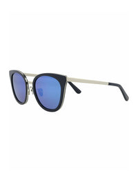 Maui Jim Womens Cat Eye Blue Silver Blue Fashion Designer Eyewear