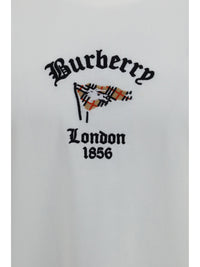 Burberry Men Check Cotton T-Shirt