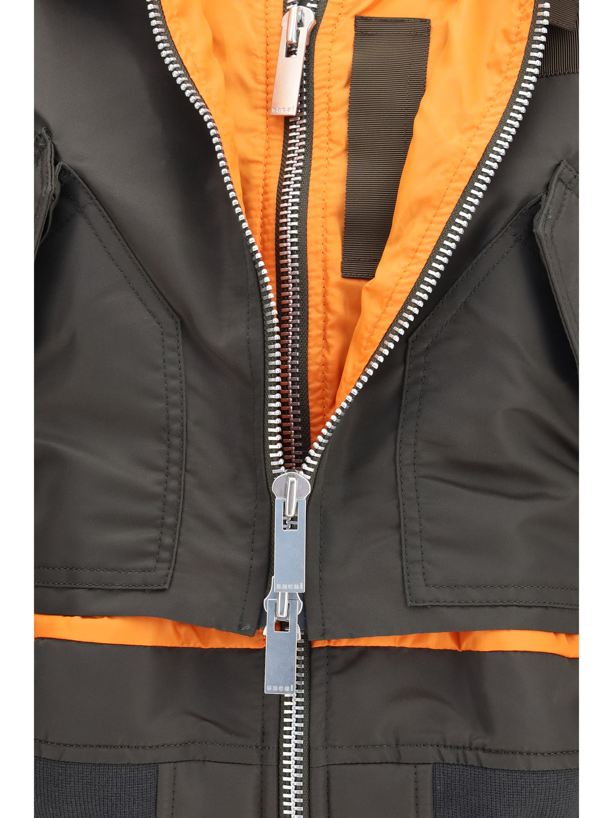 Sacai Women Double-Zip Nylon Jacket