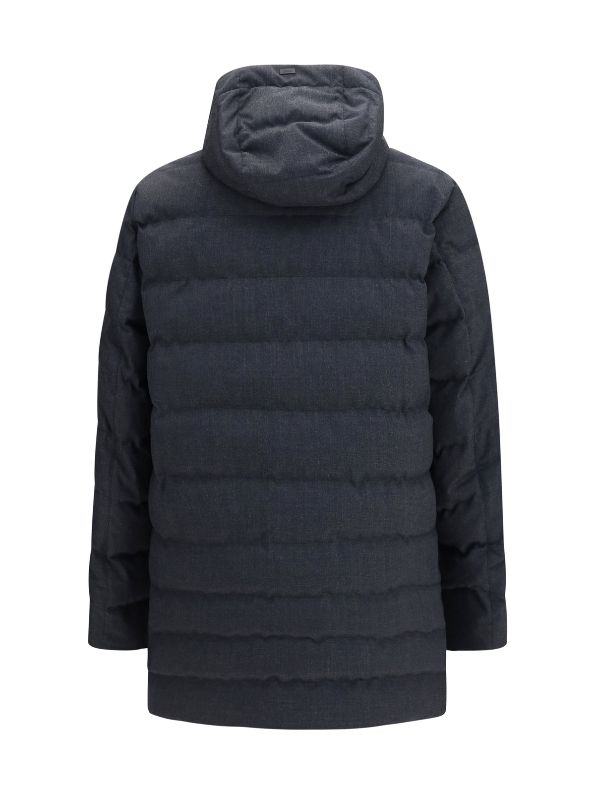 Herno Men Long Padded Hooded Jacket