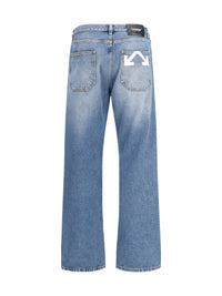 Off-White Men Half Arrow Slim Relaxed Jeans