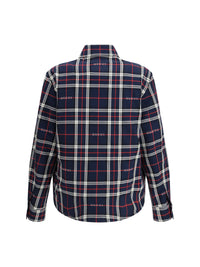 GUCCI Gucci Men Padded Tartan Cotton Jacquard Shirt