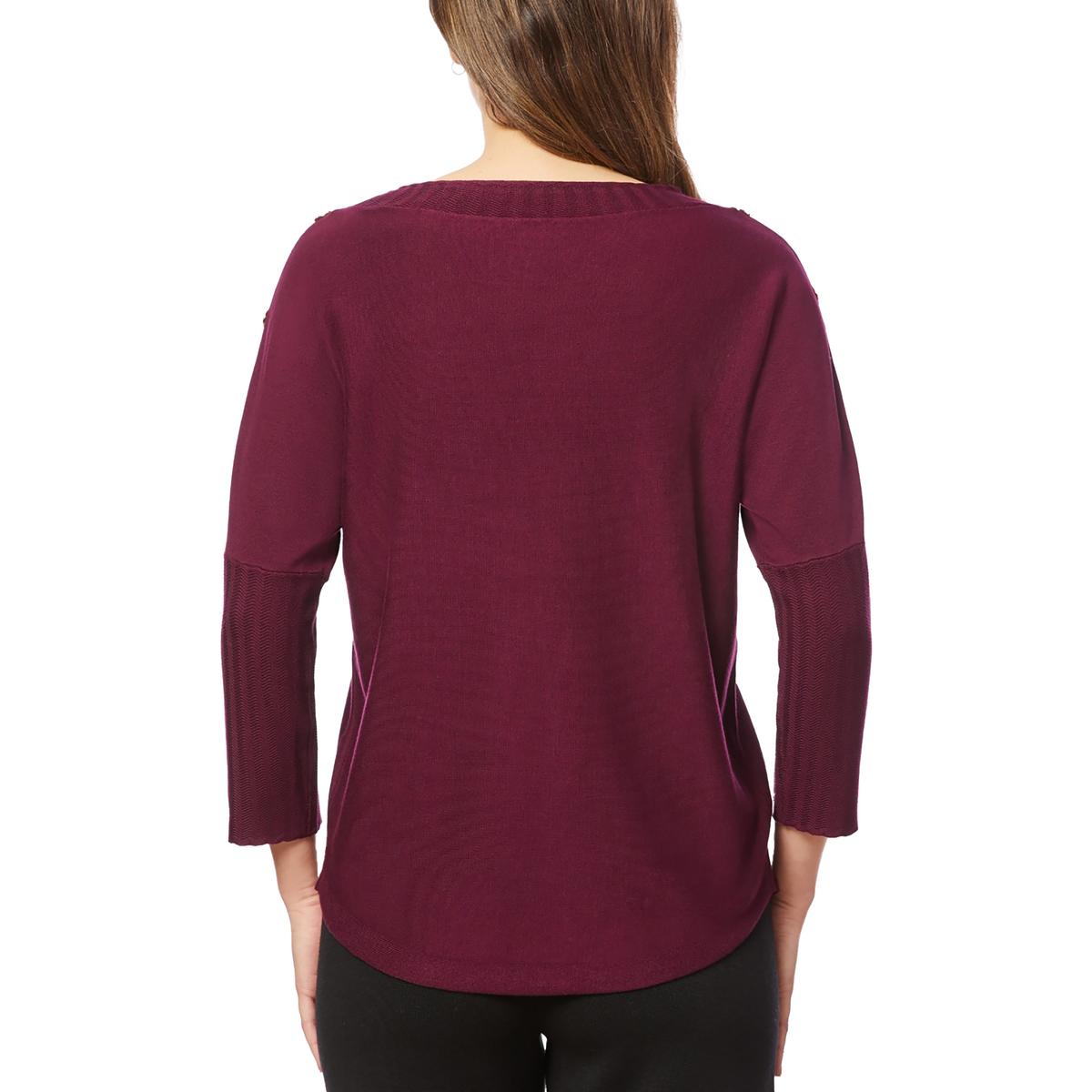 Womens Button Knit Pullover Sweater