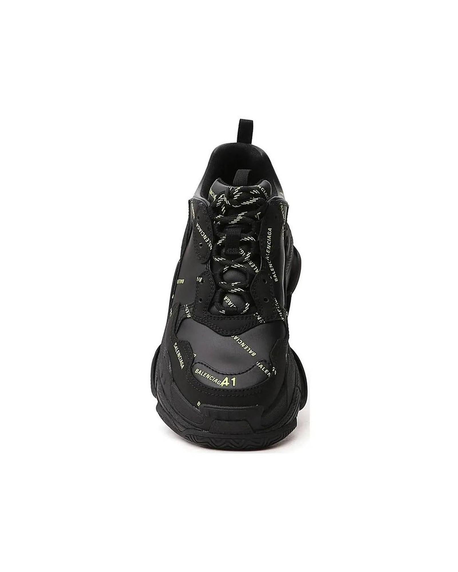 Balenciaga Triple S Athletic Sneaker Men Black