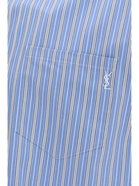 SAINT LAURENT Saint Laurent Men Cassandre Striped Cotton Shirt