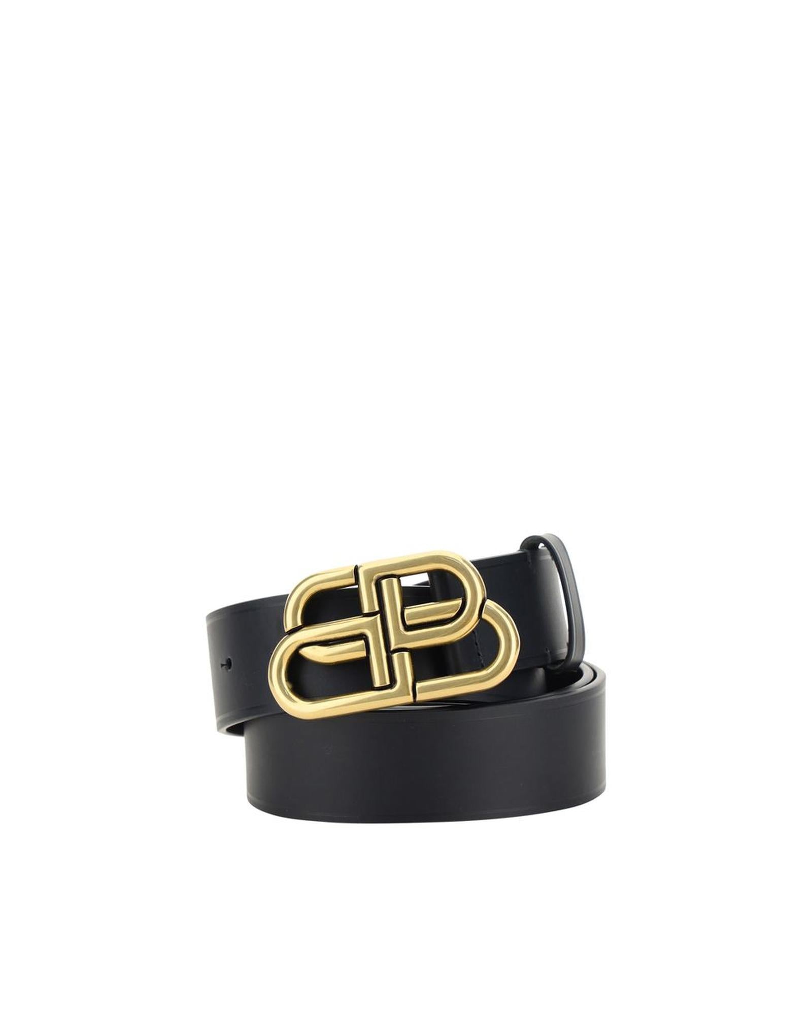 Balenciaga BB Classic Leather Belt Men Black – Bluefly