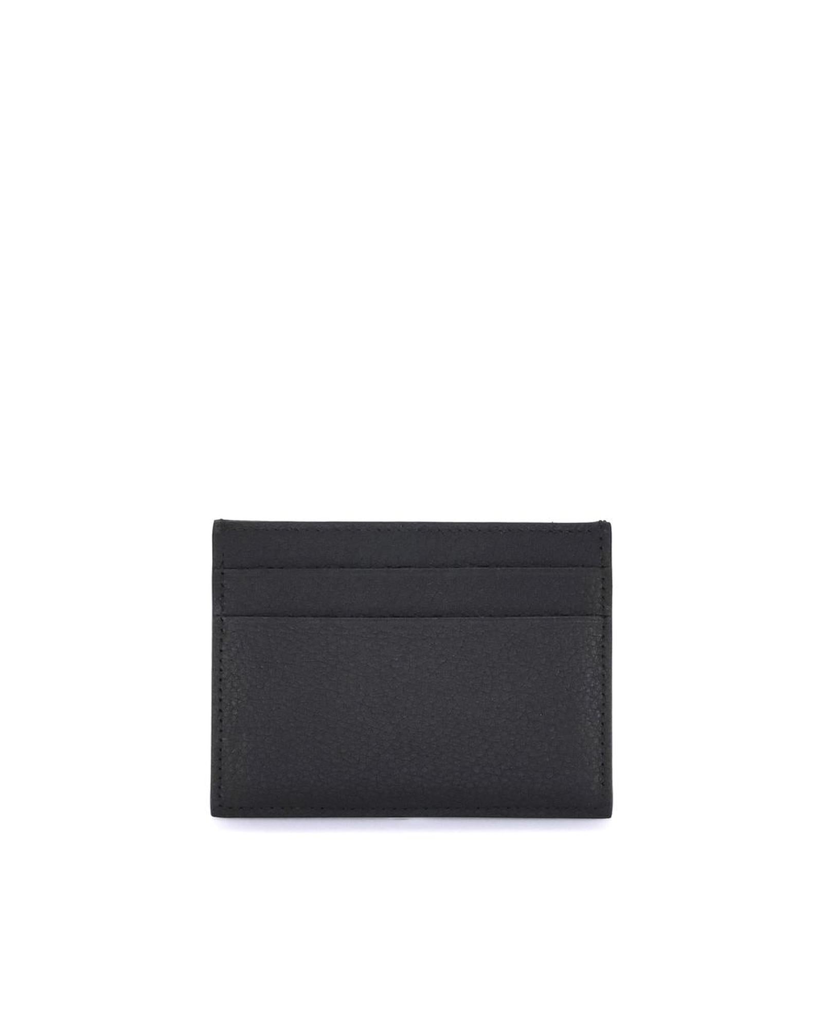 Balenciaga Leather Card Holder Men Black Wallets