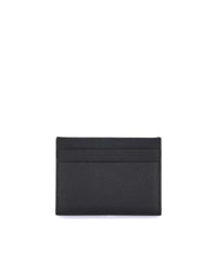 Balenciaga Leather Card Holder Men Black Wallets