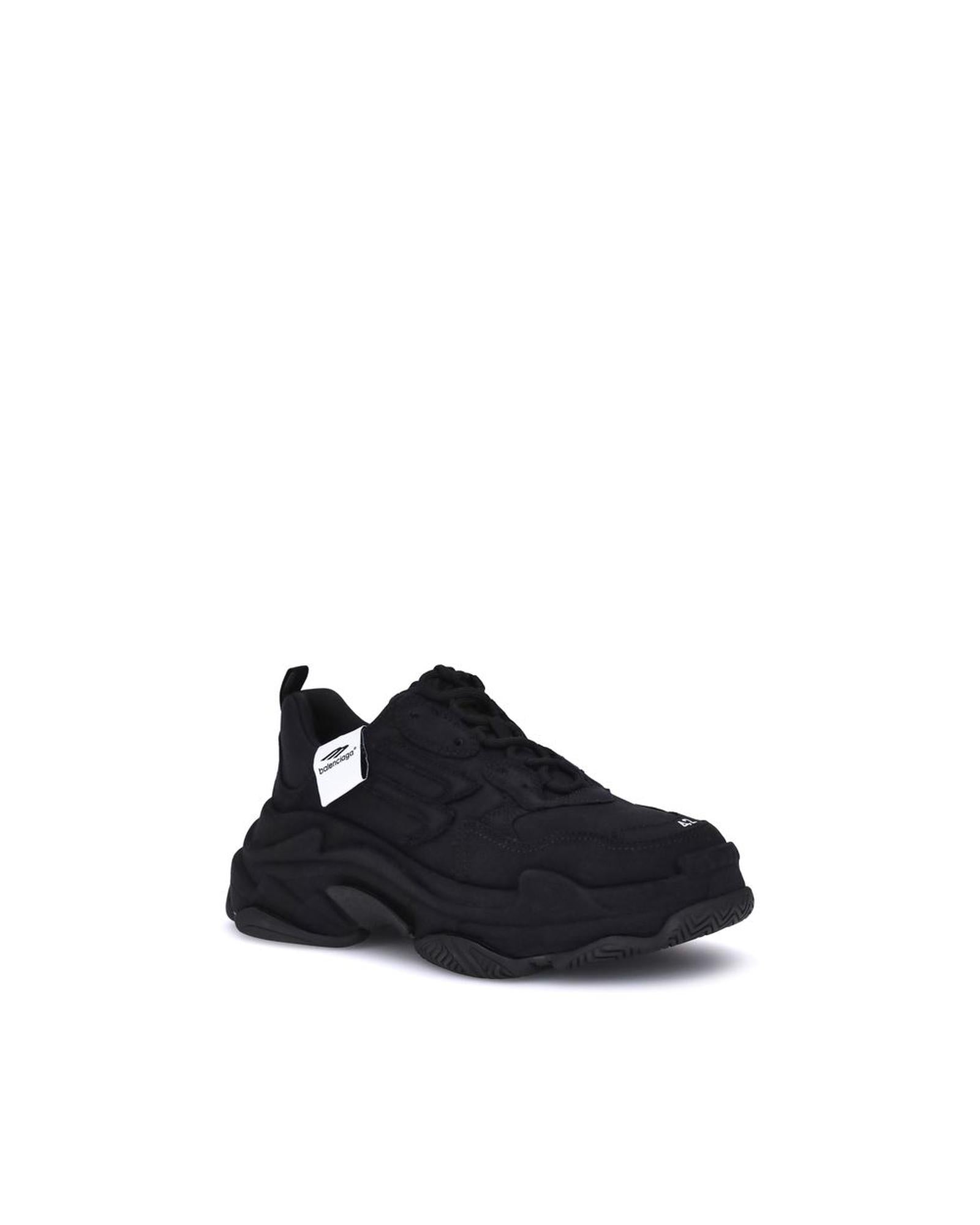 Balenciaga Triple S Chunky Sole Sneakers Men Black