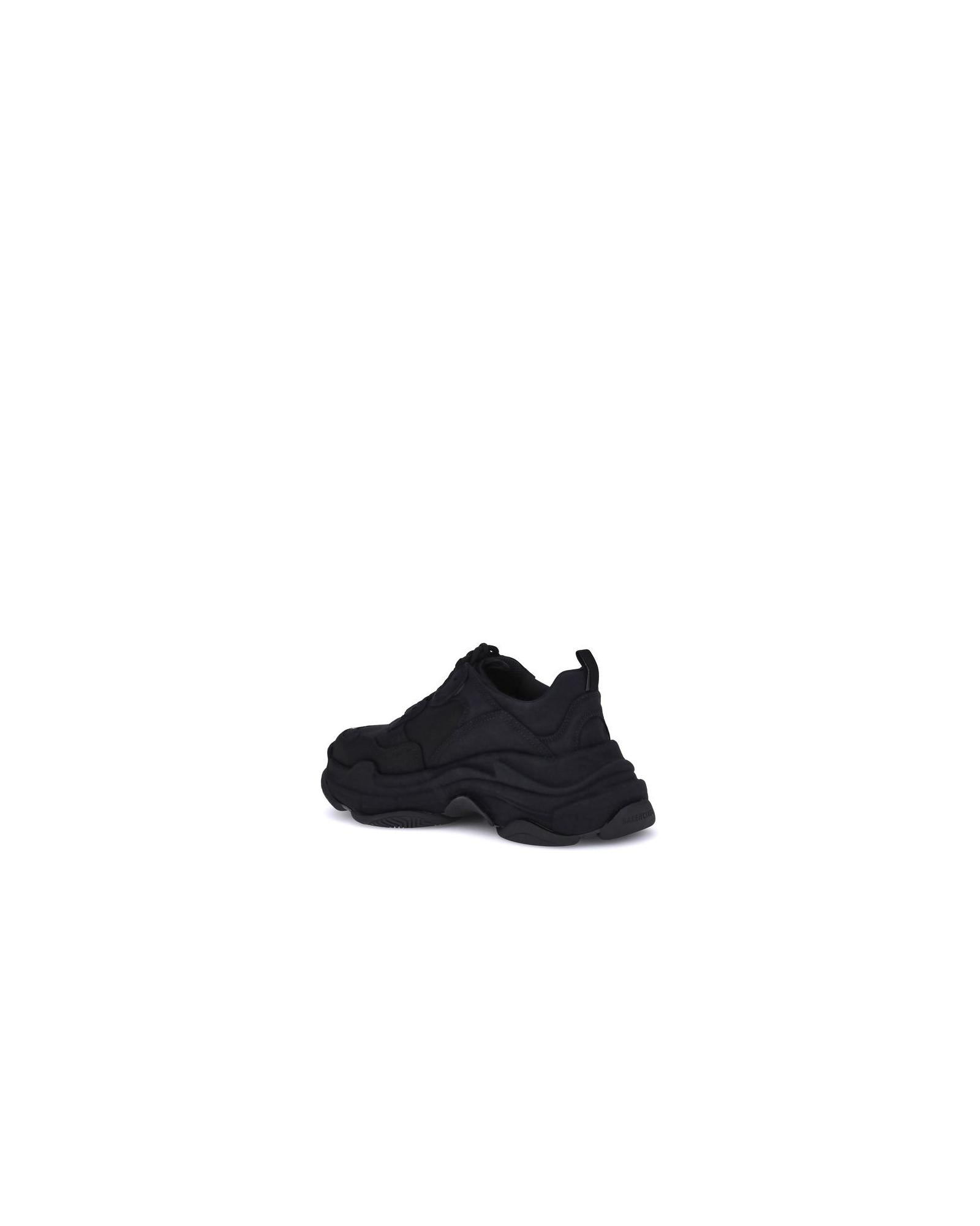 Balenciaga Triple S Chunky Sole Sneakers Men Black