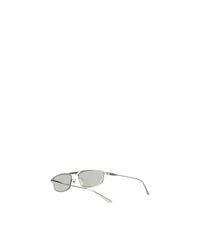 Balenciaga Rectangular Metal Sunglasses Women Silver