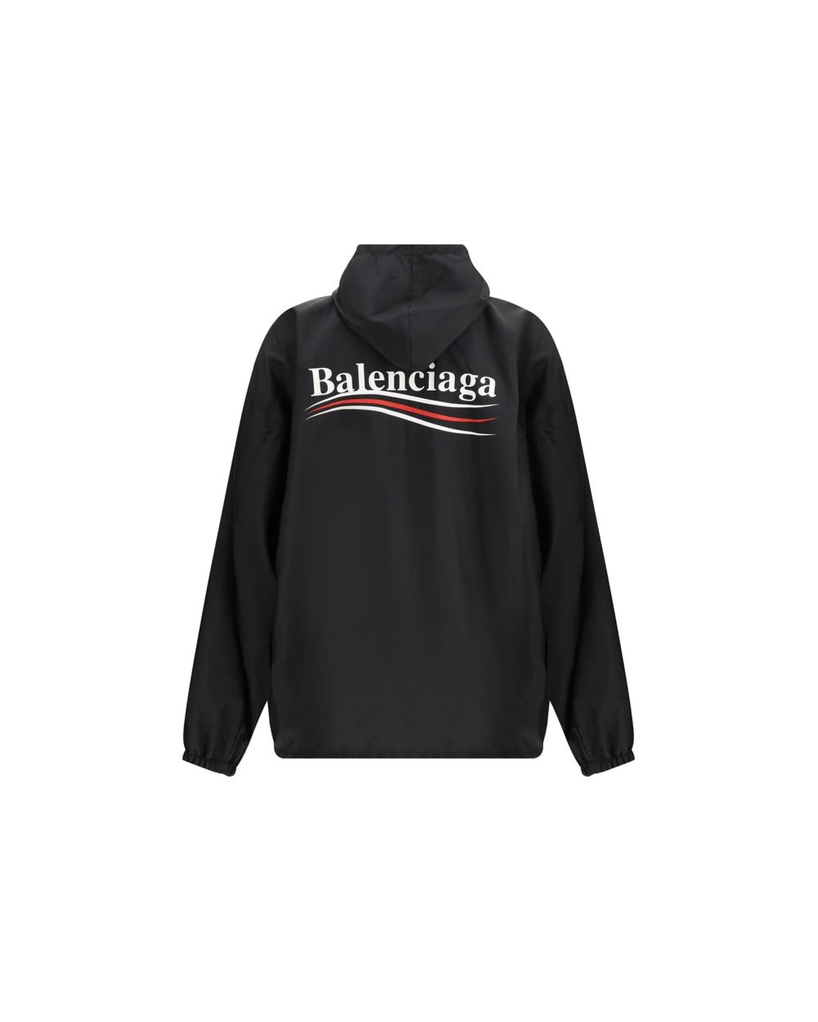 パーカー・フーディ BALENCIAGA Men Jacket 814127 TQO351000 Black Balenciaga Hooded Jacket Men Black – Bluefly