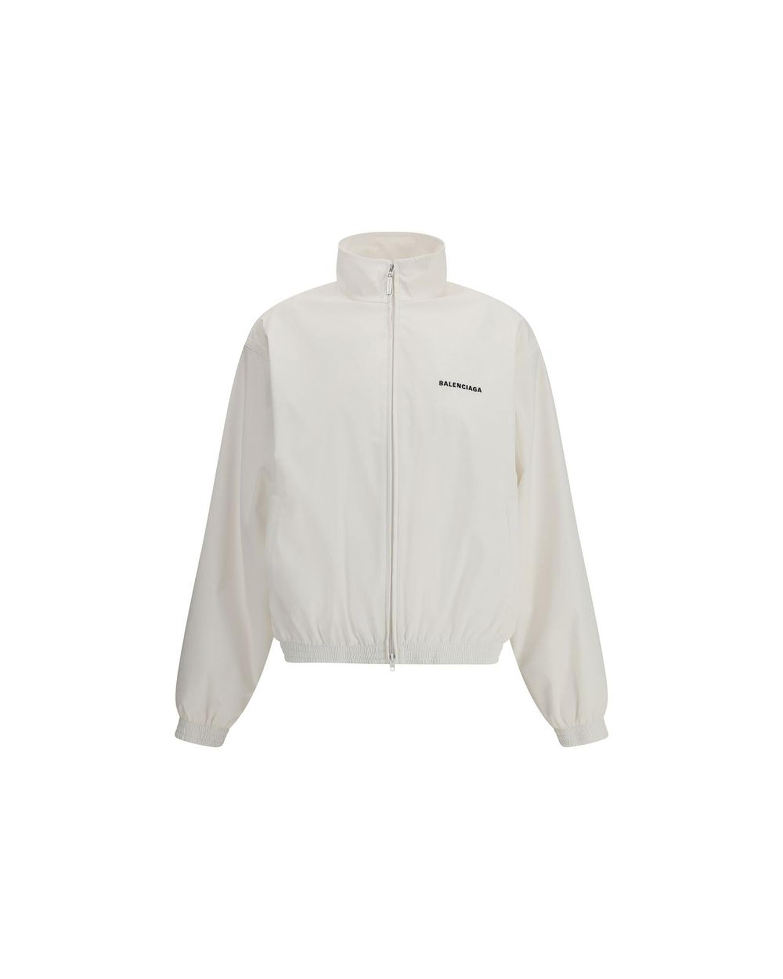 Balenciaga Jacket Long Sleeve Zip Women White Jackets & Coats