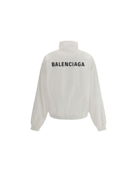 Balenciaga Jacket Long Sleeve Zip Women White Jackets & Coats