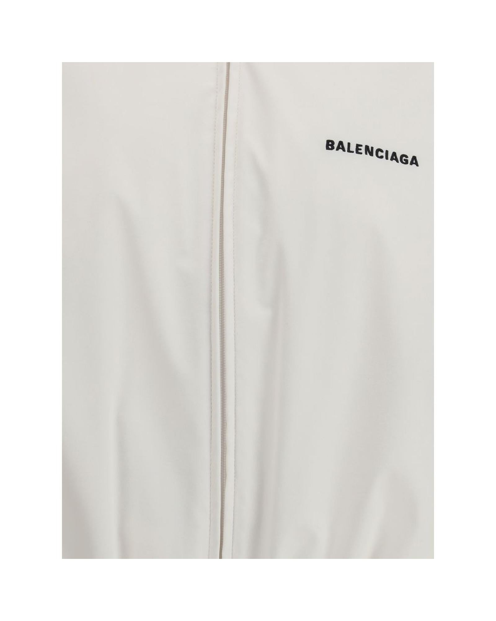 Balenciaga Jacket Long Sleeve Zip Women White Jackets & Coats