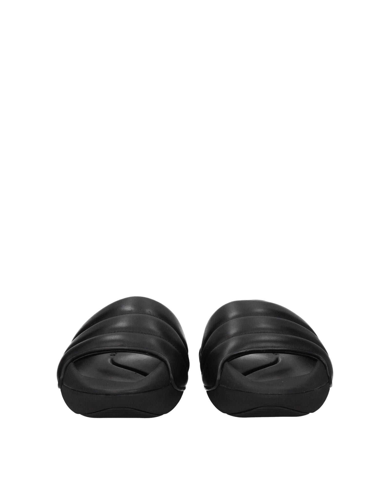 Balmain Quilted Sandals SlipOn Men Black