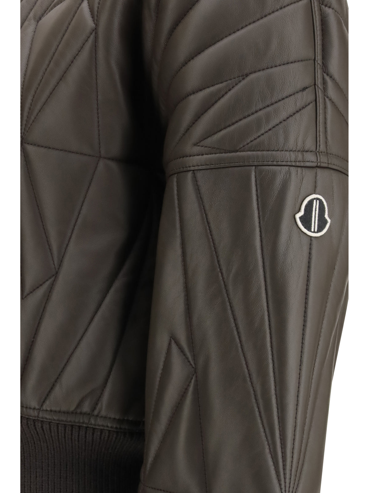 MONCLER + RICK OWENS Moncler + Rick Owens Women Geocamo Leather Jacket Moncler + Rick Owens