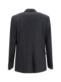 Dolce & Gabbana Men Virgin Wool Single-Breasted Blazer