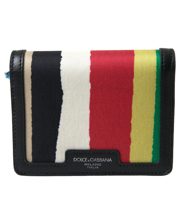 Dolce & Gabbana Leather Shoulder Strap Card Holder Wallet