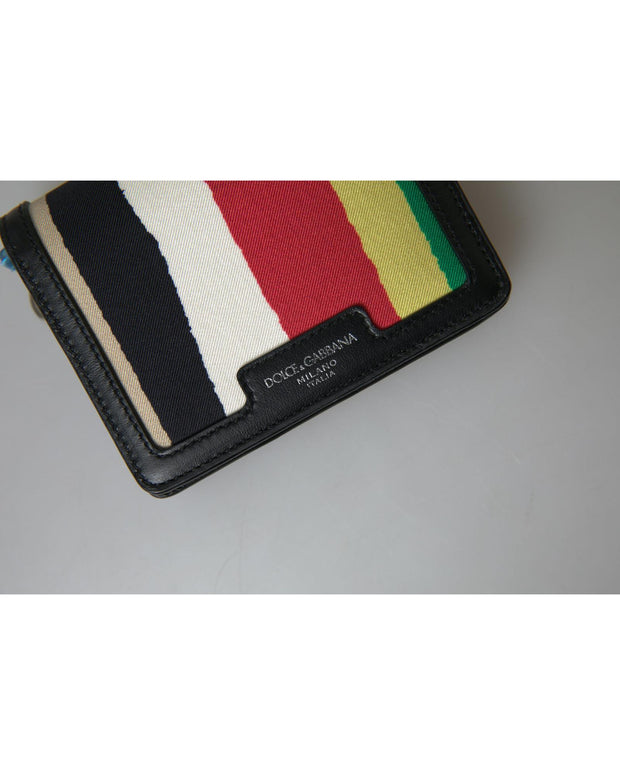 Dolce & Gabbana Leather Shoulder Strap Card Holder Wallet