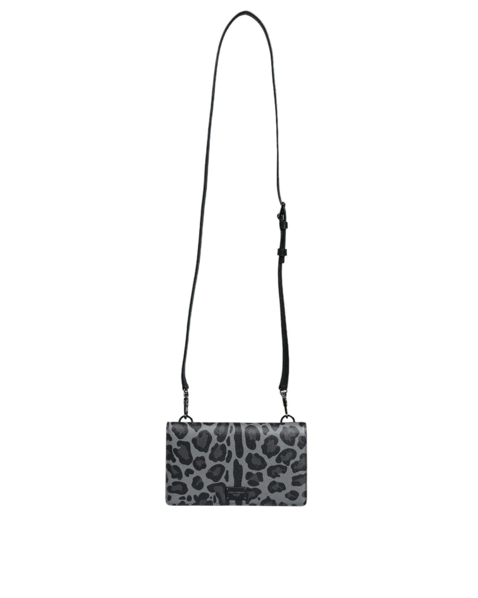 Dolce & Gabbana  Sicily Leopard Print Crossbody Bag