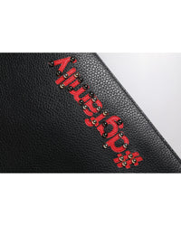 Dolce & Gabbana Leather Clutch with Appliqus Women Black Clutch Bags