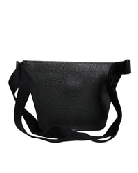 Dolce & Gabbana Leather Belt Bag with Multiple Compartments Black