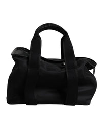 Dolce & Gabbana Nylon Leather Tote Handbag Men Black Bags