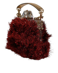 Dolce & Gabbana Red Tinsel Evening Handbag Women