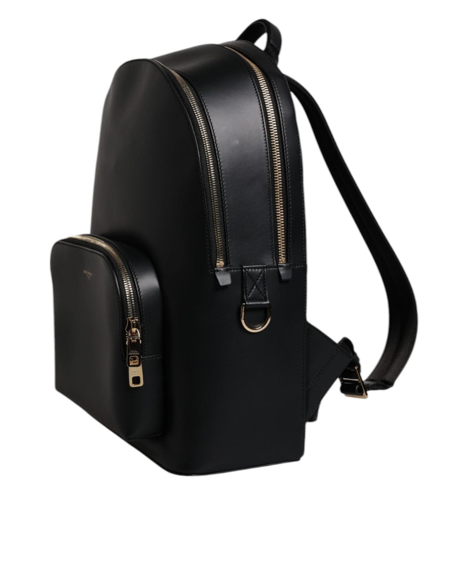 Dolce & Gabbana Leather Backpack Men Black