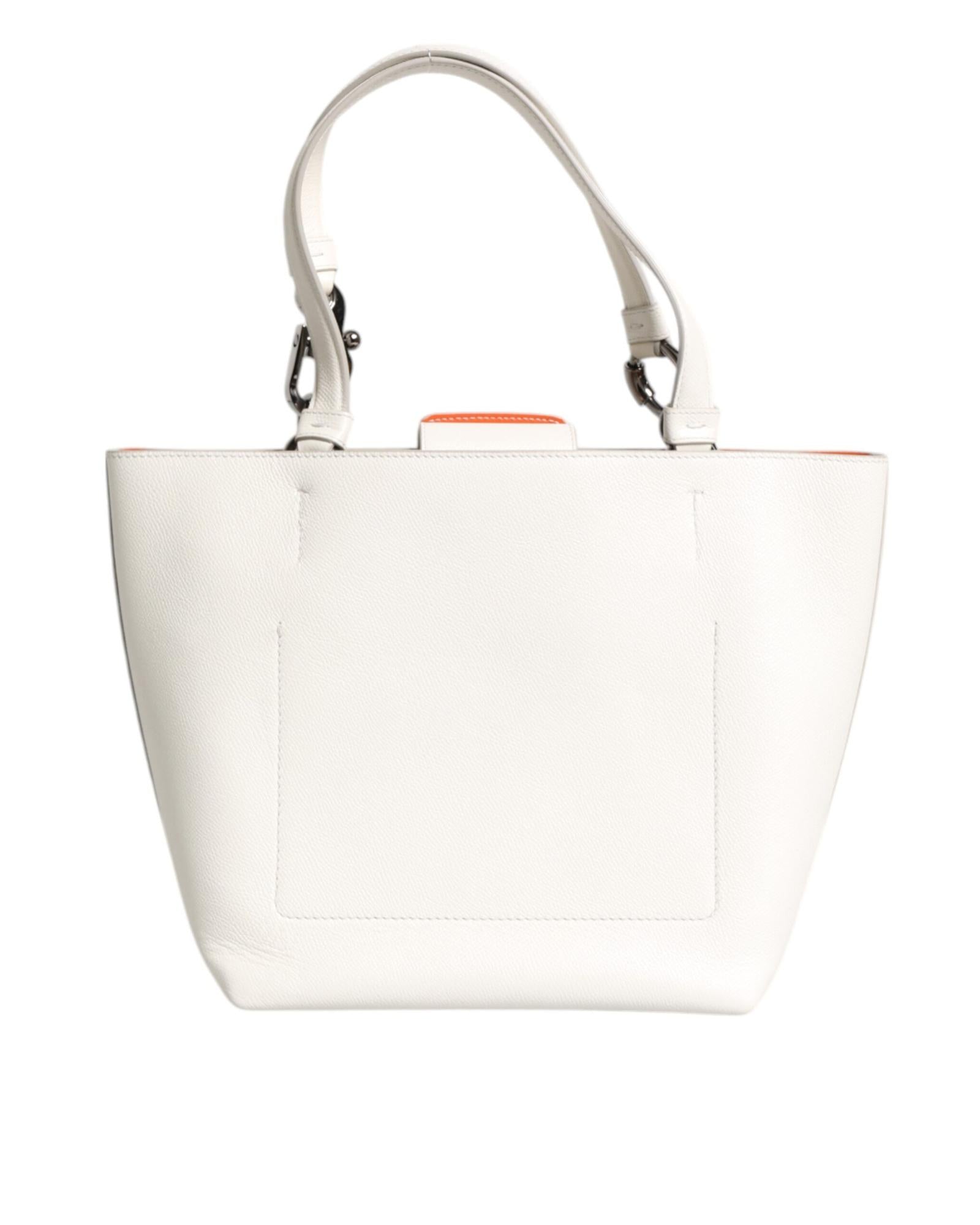 トートバッグ Dolce & Gabbana Dolce & Gabbana Bags.. White DOLCE & GABBANA Handbag White Leather Logo Quilted Shoulder
