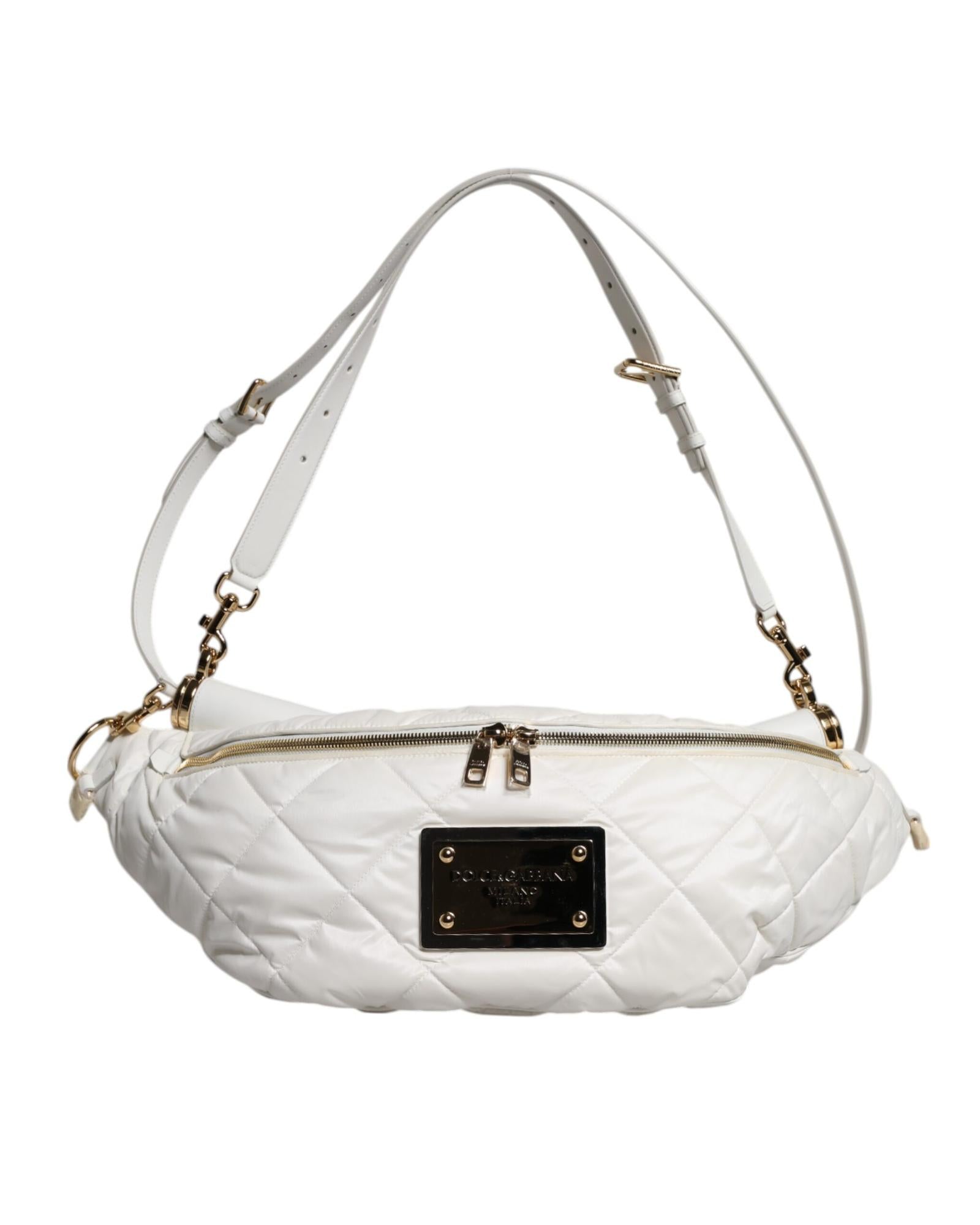 Dolce & Gabbana Quilted Belt Bag Women White ONE SIZE White