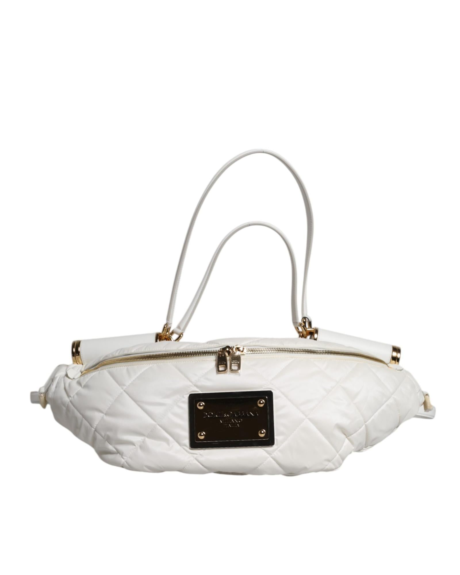 Dolce & Gabbana Quilted Belt Bag Women White